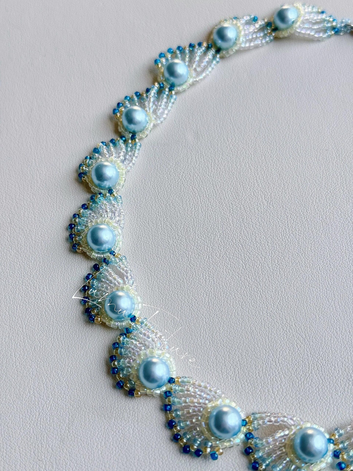 Peacock Beaded Necklace