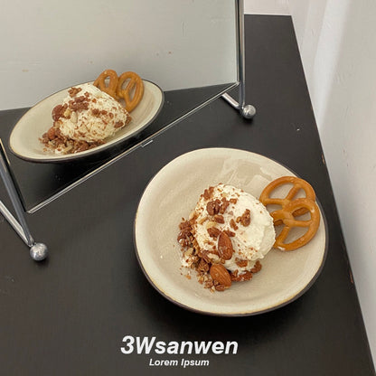 Handmade Ice‑Crackle Ceramic Bowl