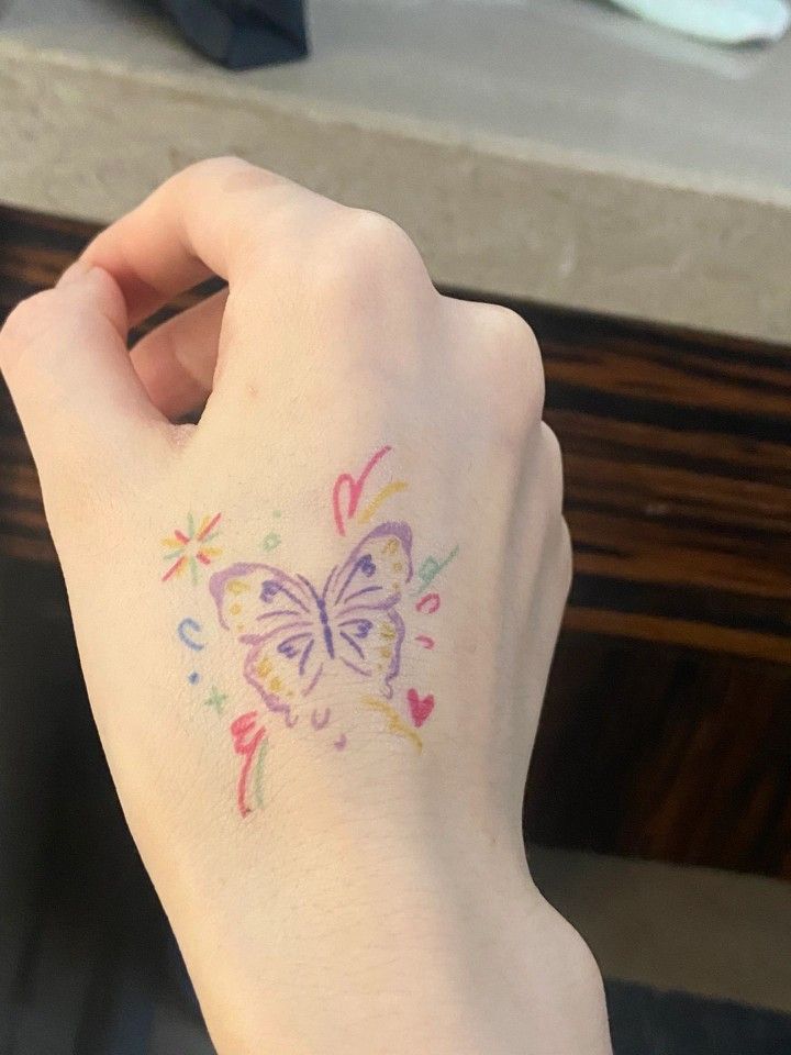 Original Design Butterfly Waterproof Temporary Tattoo Sticker