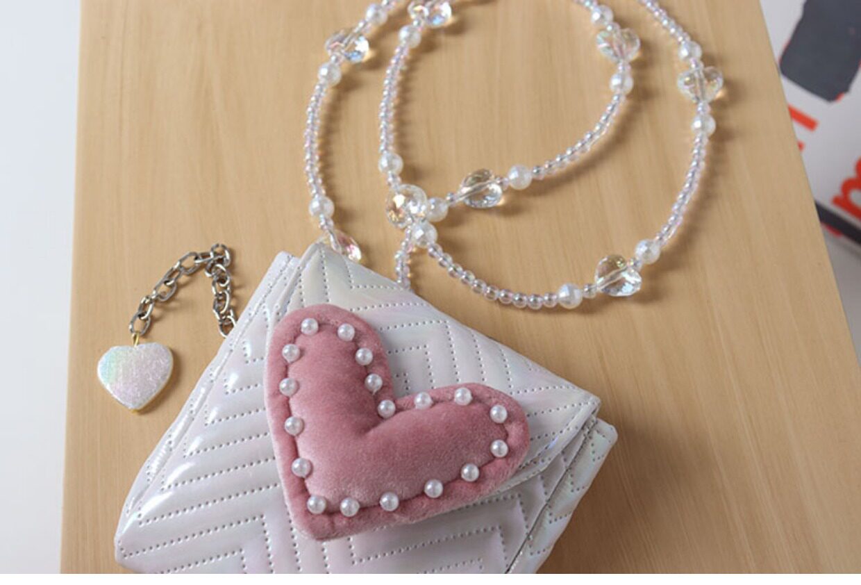 Mini Cute Pink Heart Crossbody Bag | bag | Three Fleas
