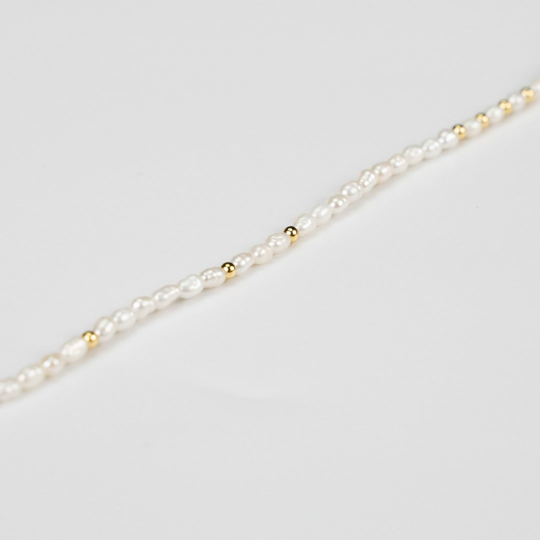 8.0-10.0mm Baroque Pearl Flower Beaded Necklace
