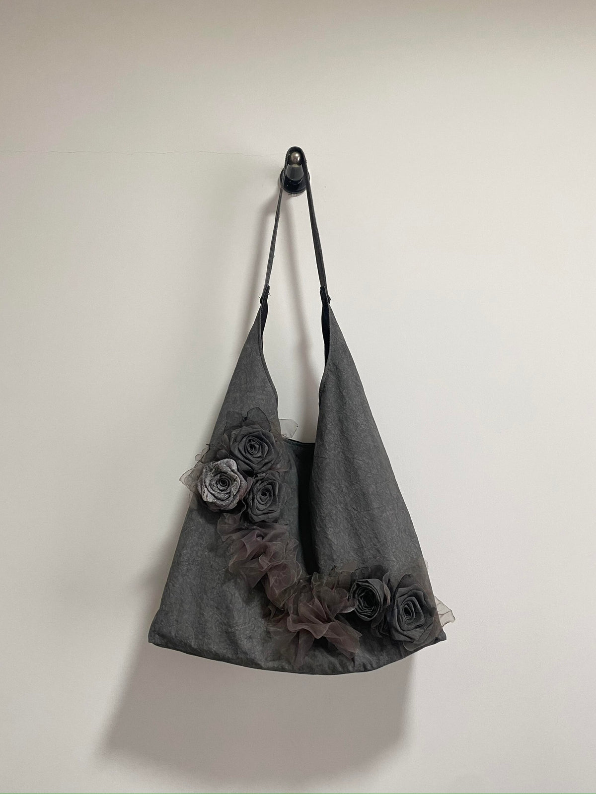 Ashen Rose Hobo Bag