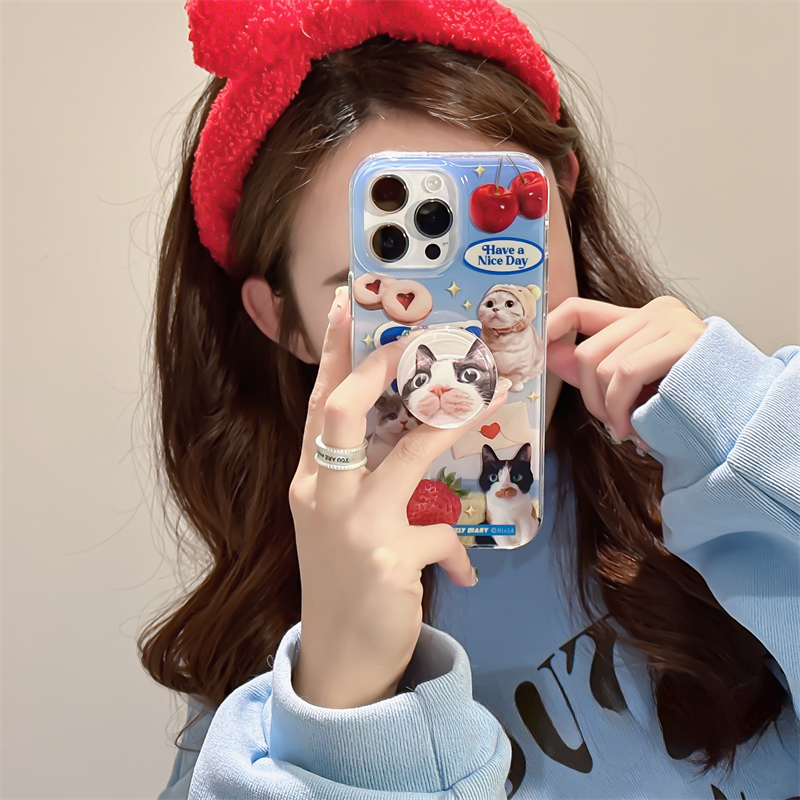[ Meme Case ] Sweet cat and dog phone case