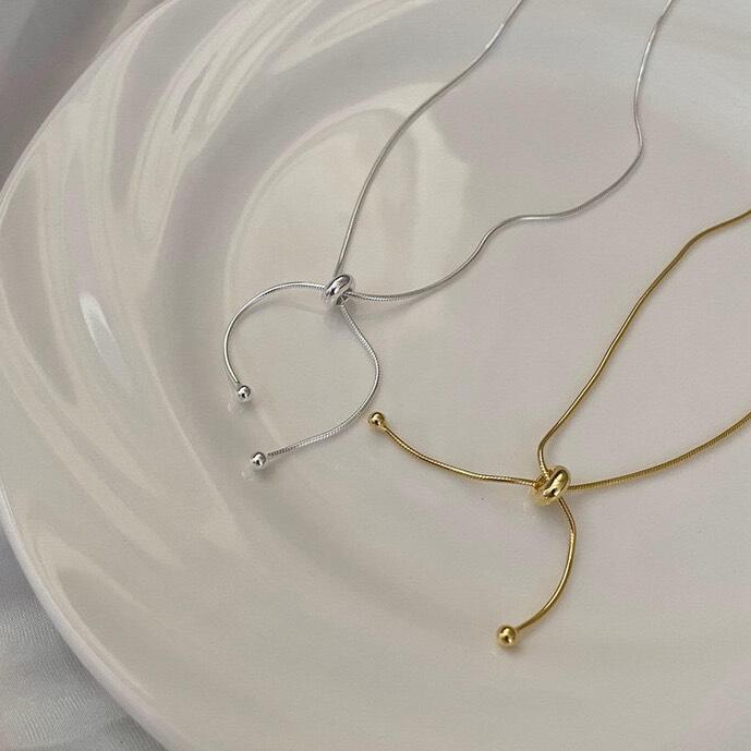 925 Sterling Silver Adjustable Chain Necklace