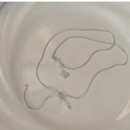 925 Sterling Silver Adjustable Chain Necklace