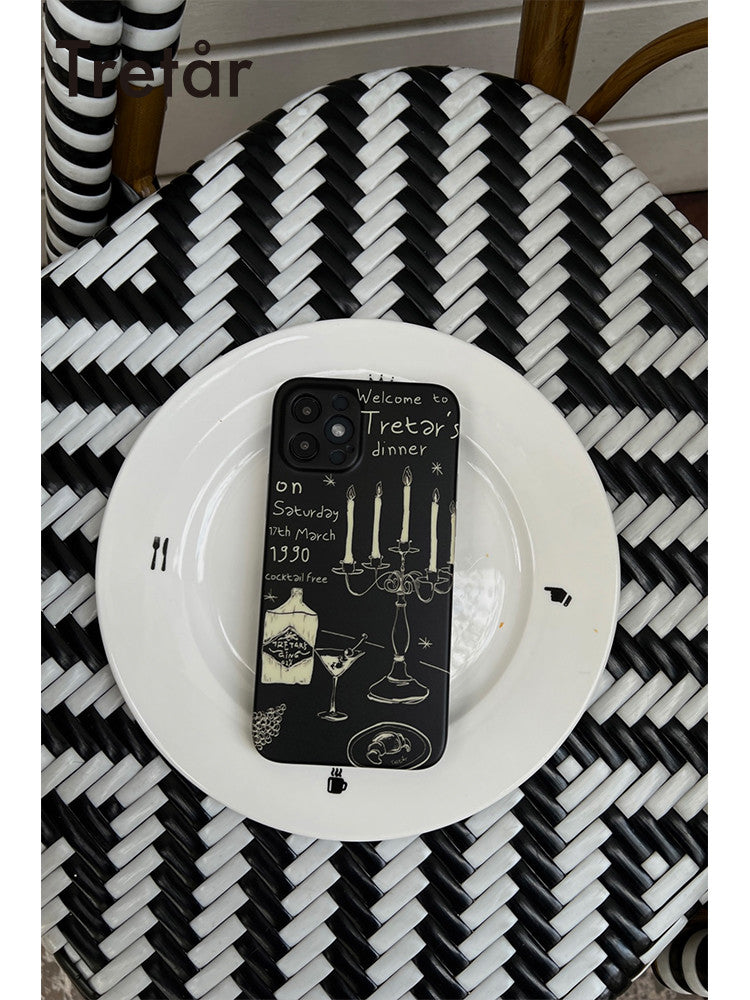 Sketching Candlelight Dinner Phone Case