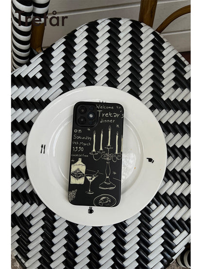 Sketching Candlelight Dinner Phone Case
