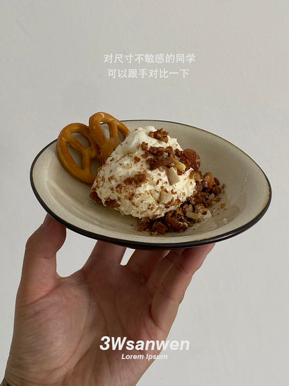 Handmade Ice‑Crackle Ceramic Bowl