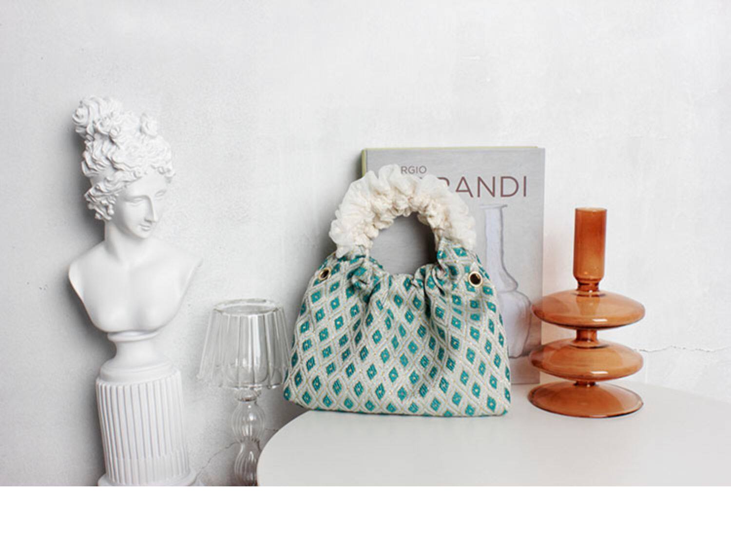 Retro Green Chinoiserie Crossbody Bag | bag | Three Fleas