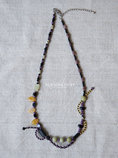 Aconitum Episcopale Beaded Necklace