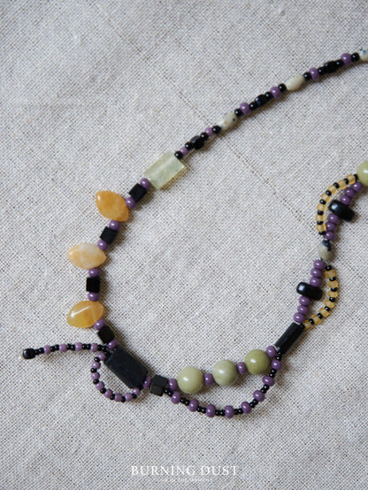 Aconitum Episcopale Beaded Necklace