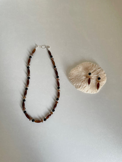 Agate Beaded Necklace