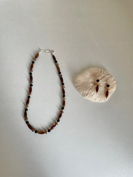Agate Beaded Necklace