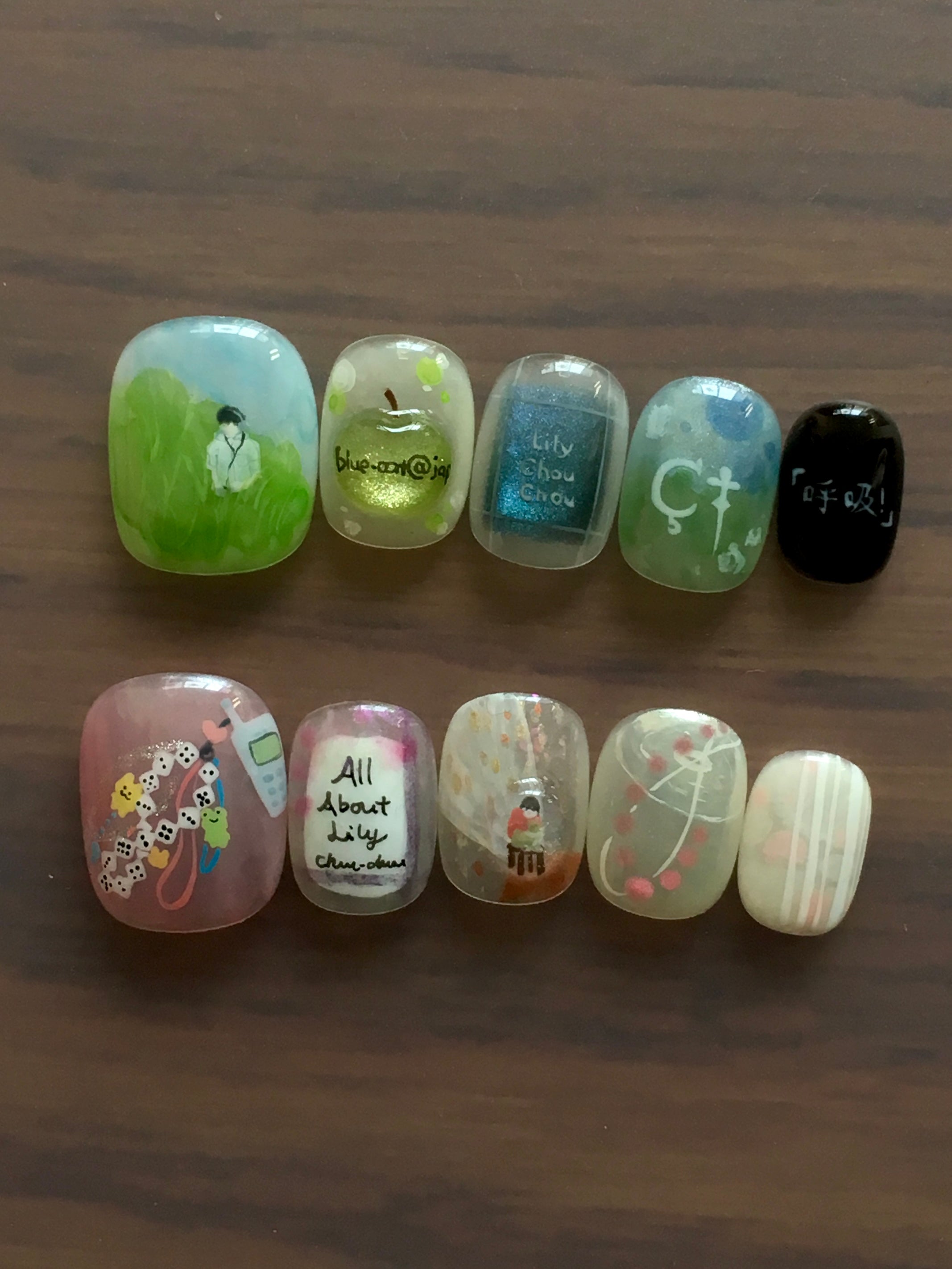 All About Lily Chou-Chou Press On Nails Set | Indie Nails Design