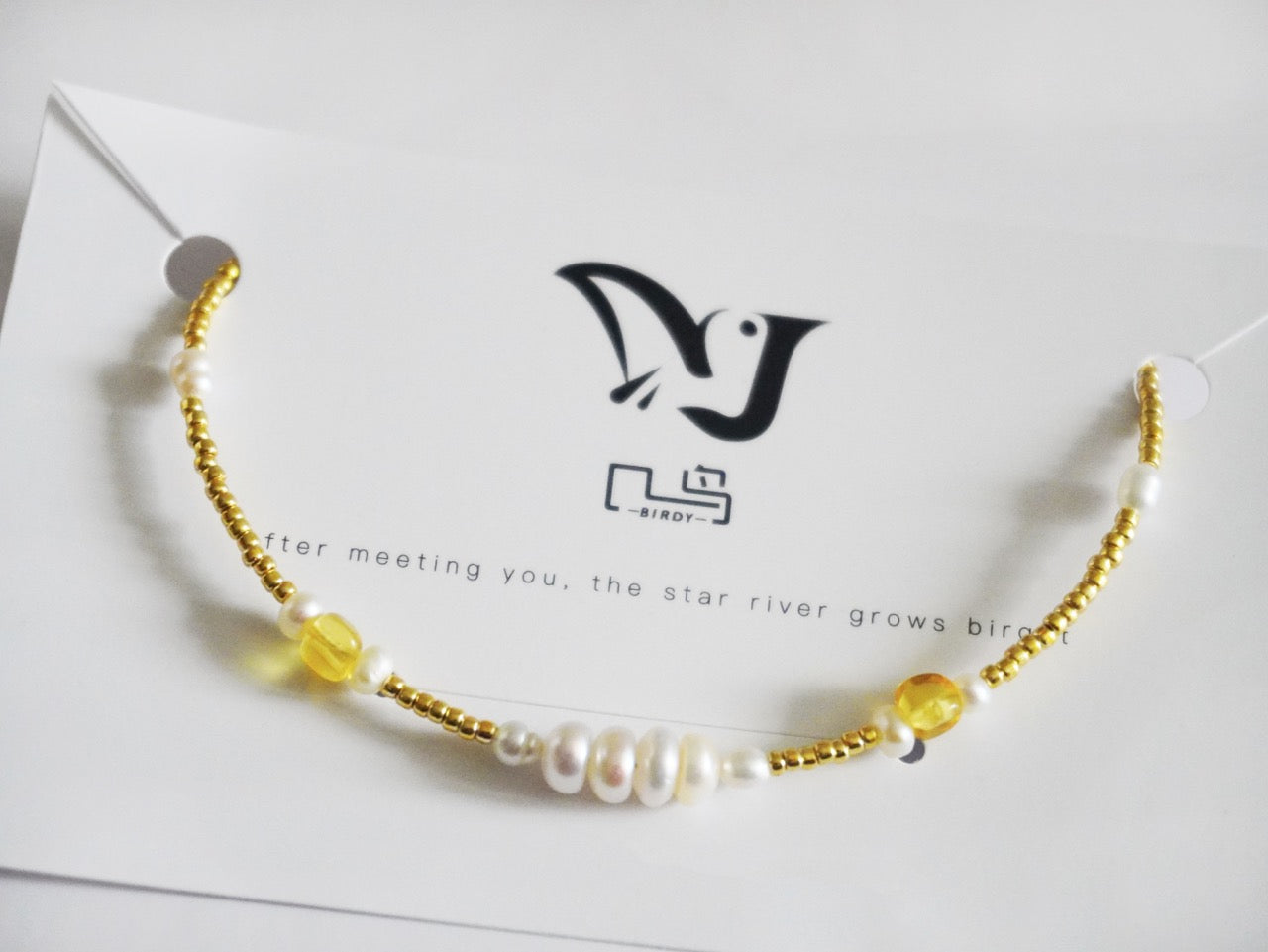 Amber Pearl Jewelry Set