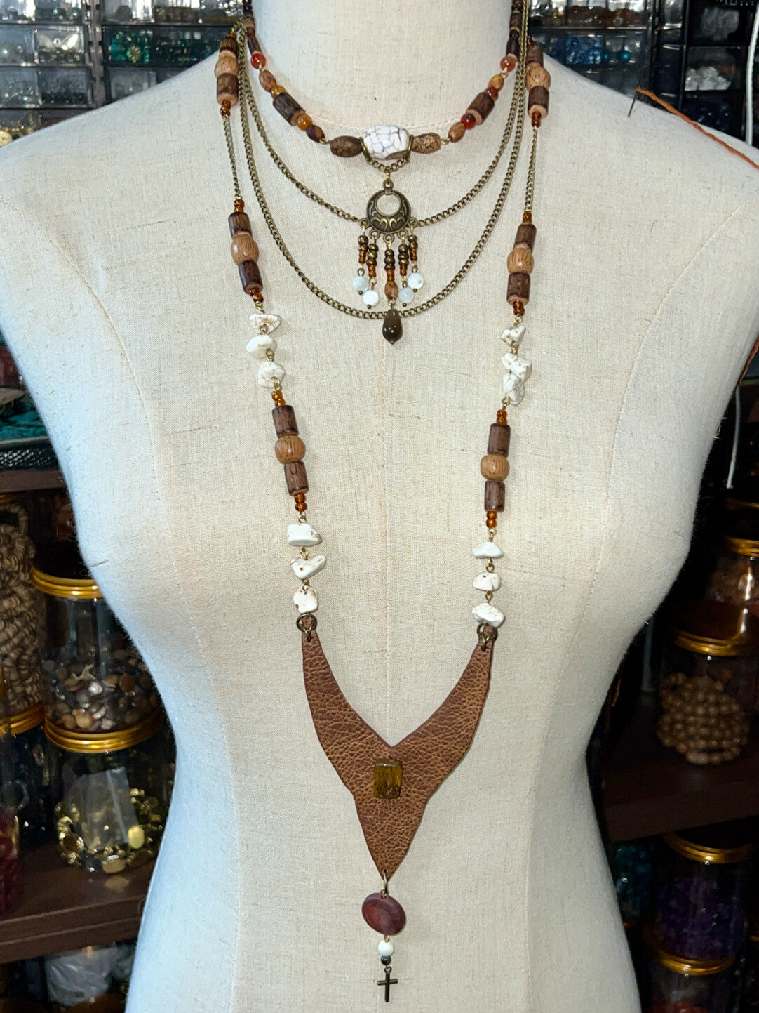 Ancient Relic Boho Layered Necklace