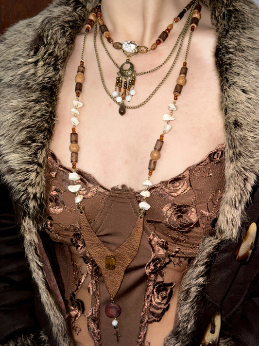 Ancient Relic Boho Layered Necklace