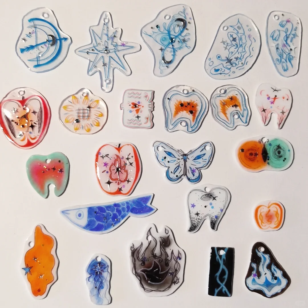 Angel's Wings Shrink Plastic Ring
