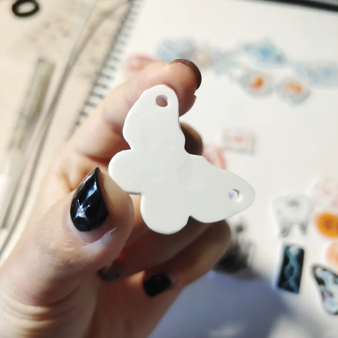 Angel's Wings Shrink Plastic Ring