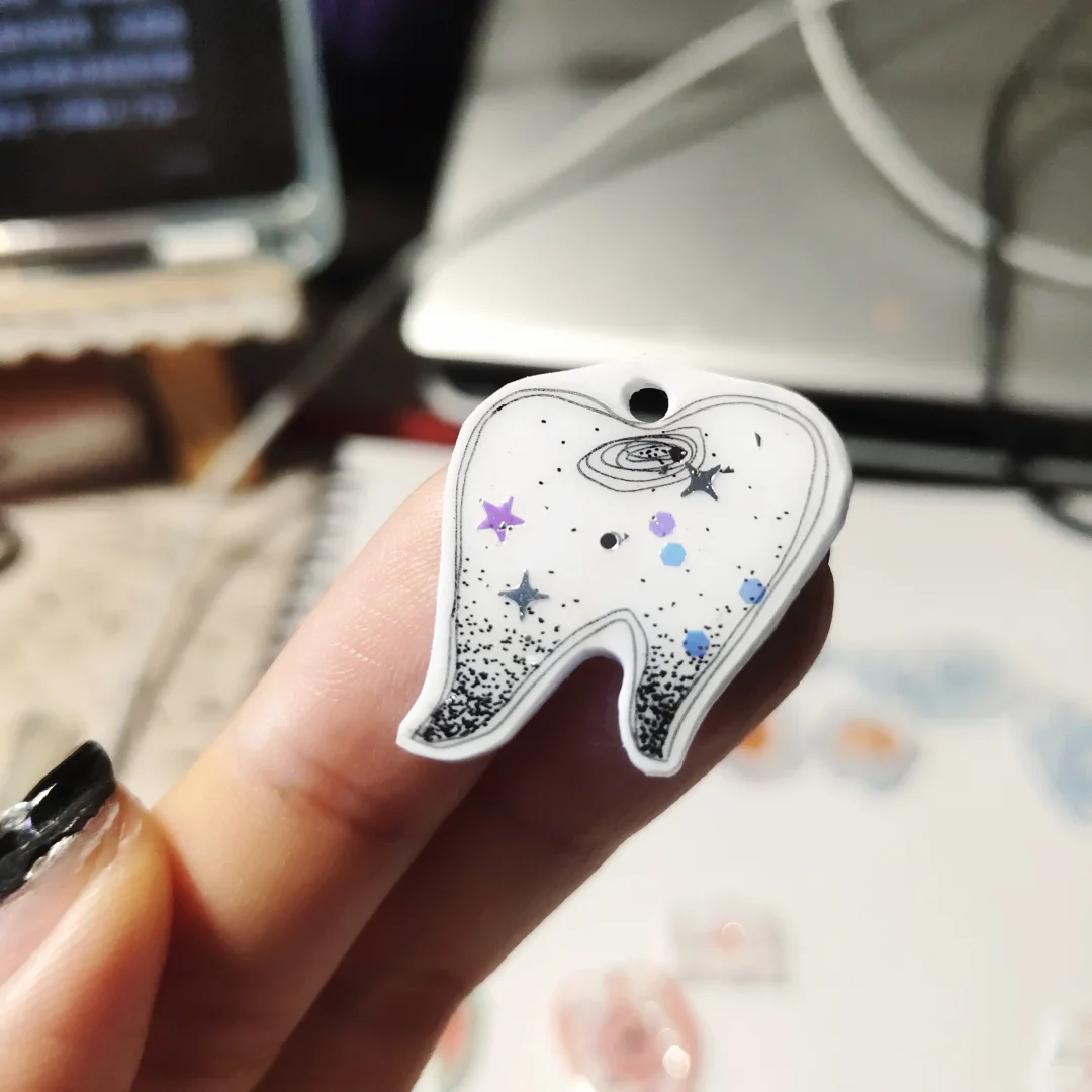 Angel's Wings Shrink Plastic Ring