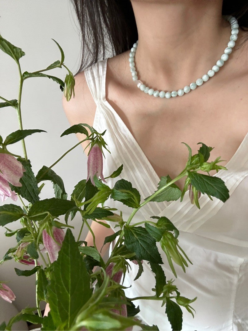 Angelite Beaded Necklace