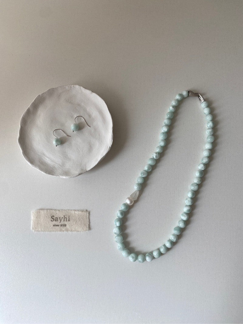 Angelite Beaded Necklace
