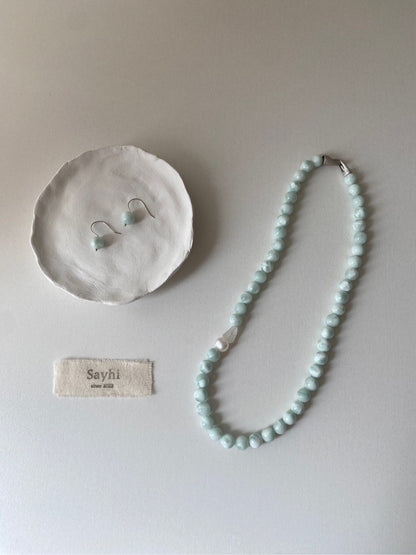 Angelite Beaded Necklace