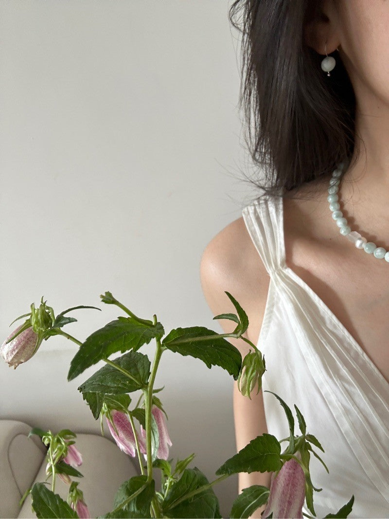 Angelite Beaded Necklace