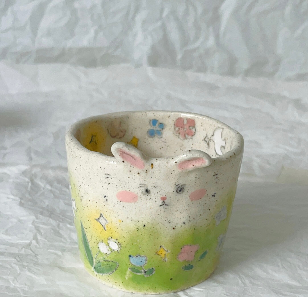 Animals on the Meadow Ceramic Plate