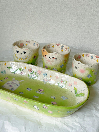 Animals on the Meadow Ceramic Plate