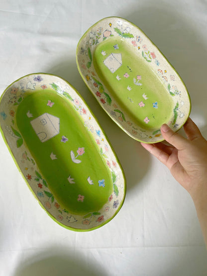Animals on the Meadow Ceramic Plate