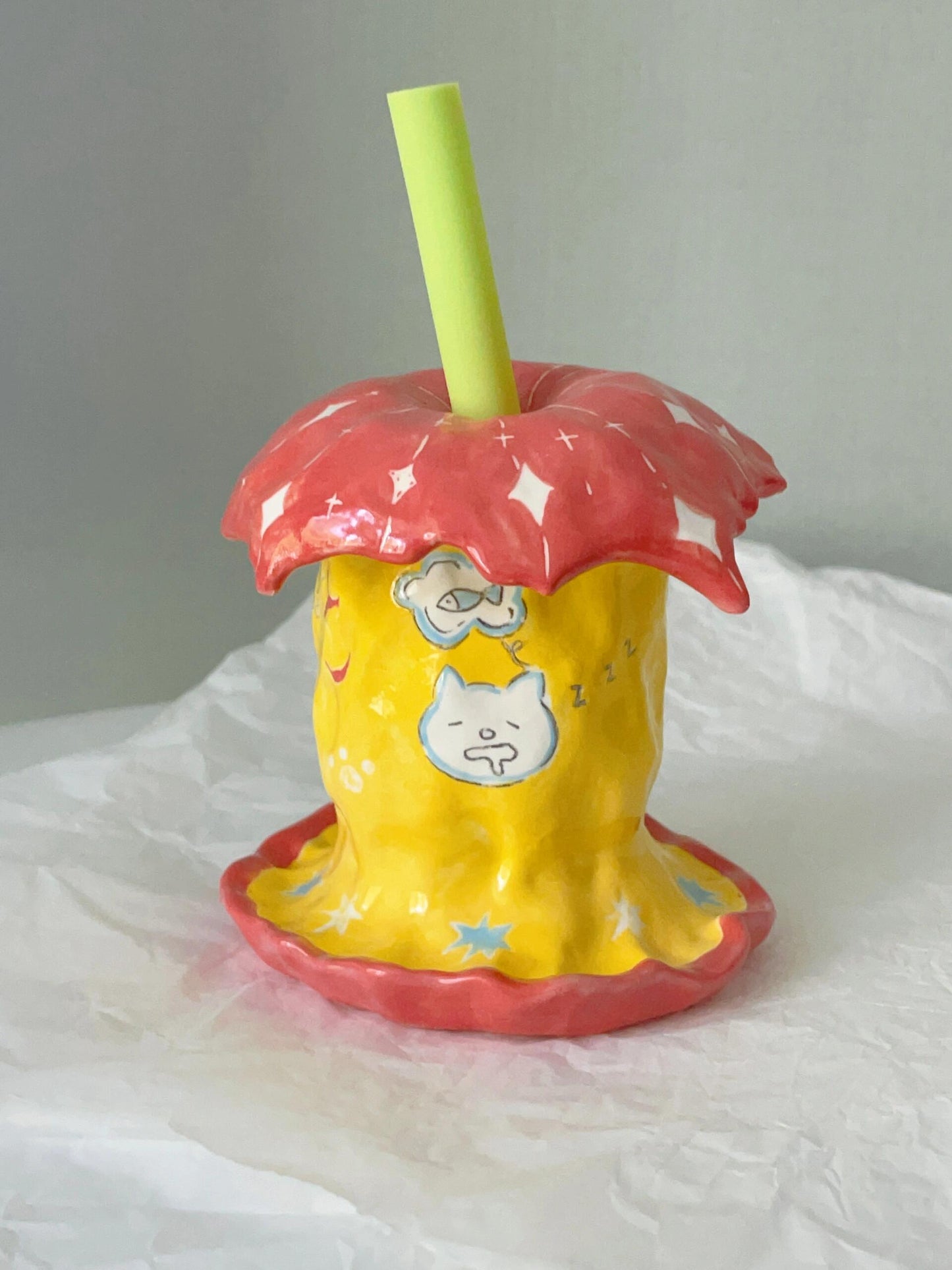 Apple Core Ceramic Cup
