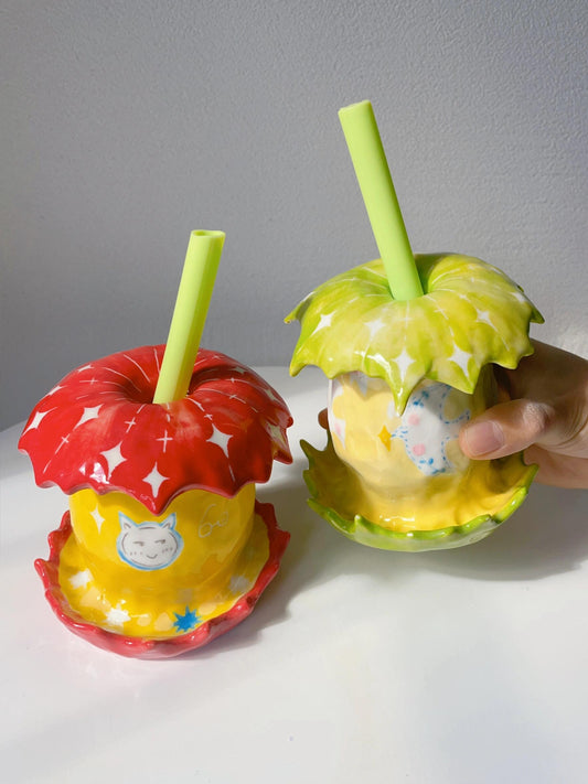 Apple Core Ceramic Cup