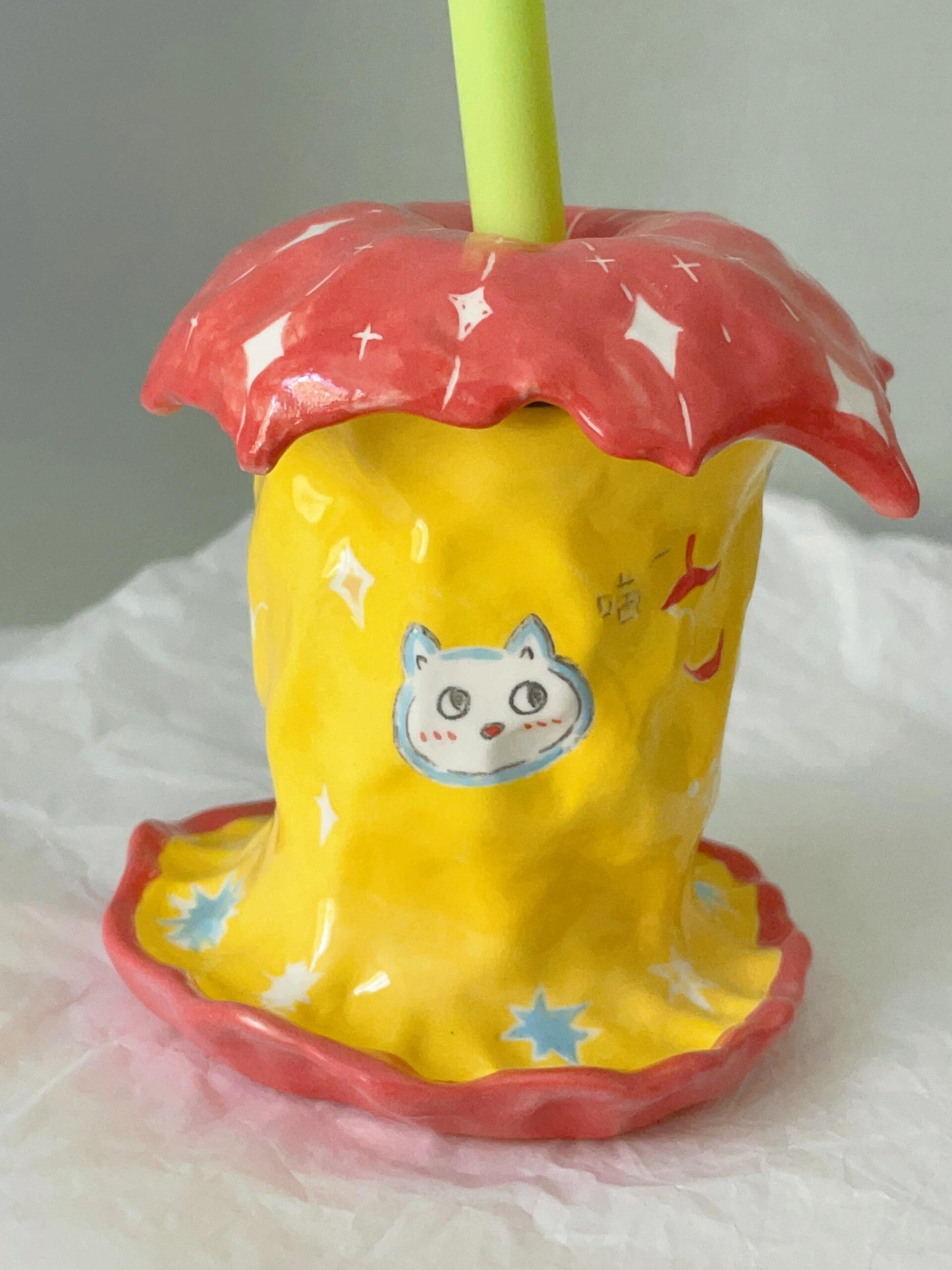 Apple Core Ceramic Cup