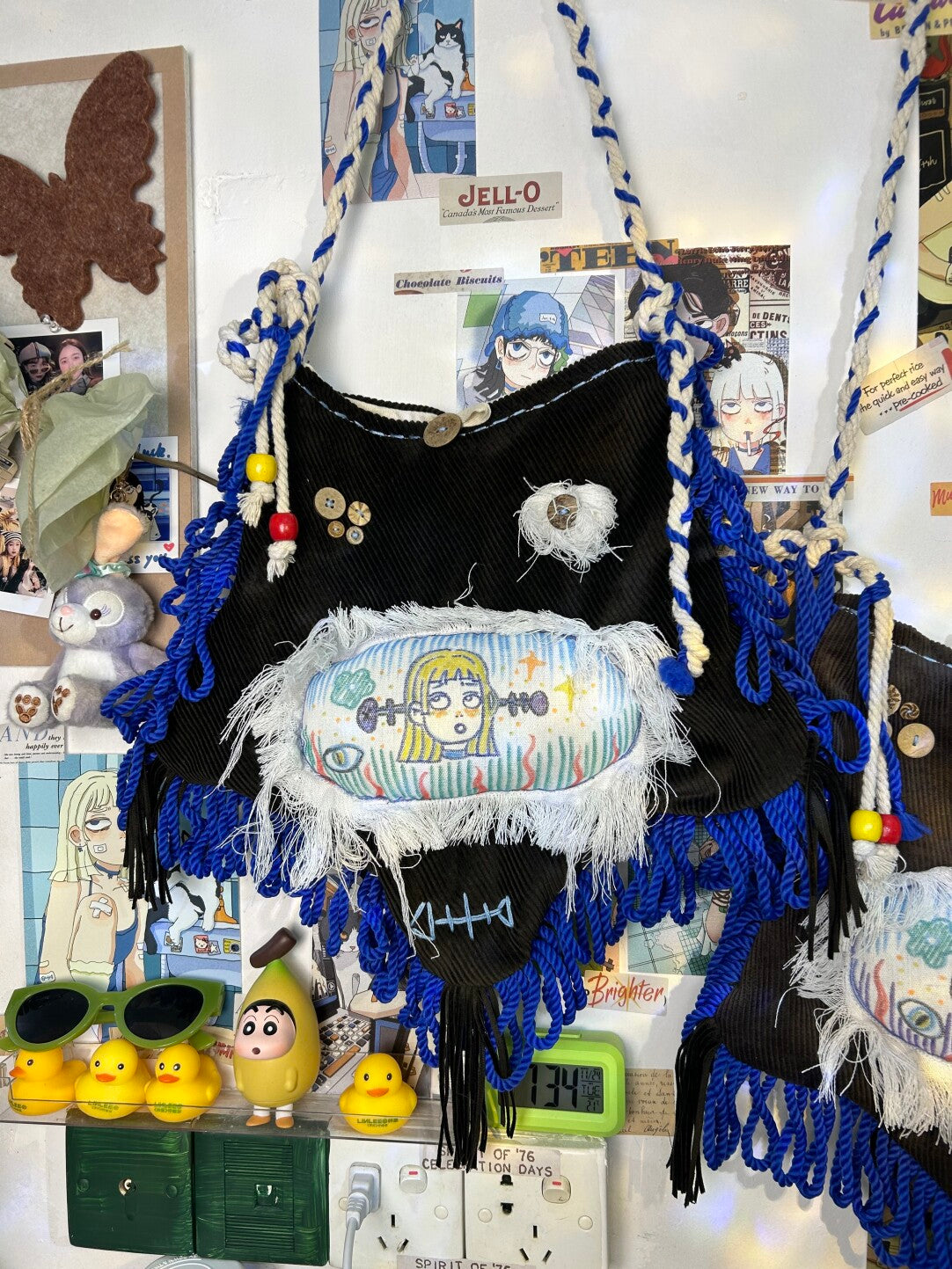 Artistic Acrylic Painted Star Bag