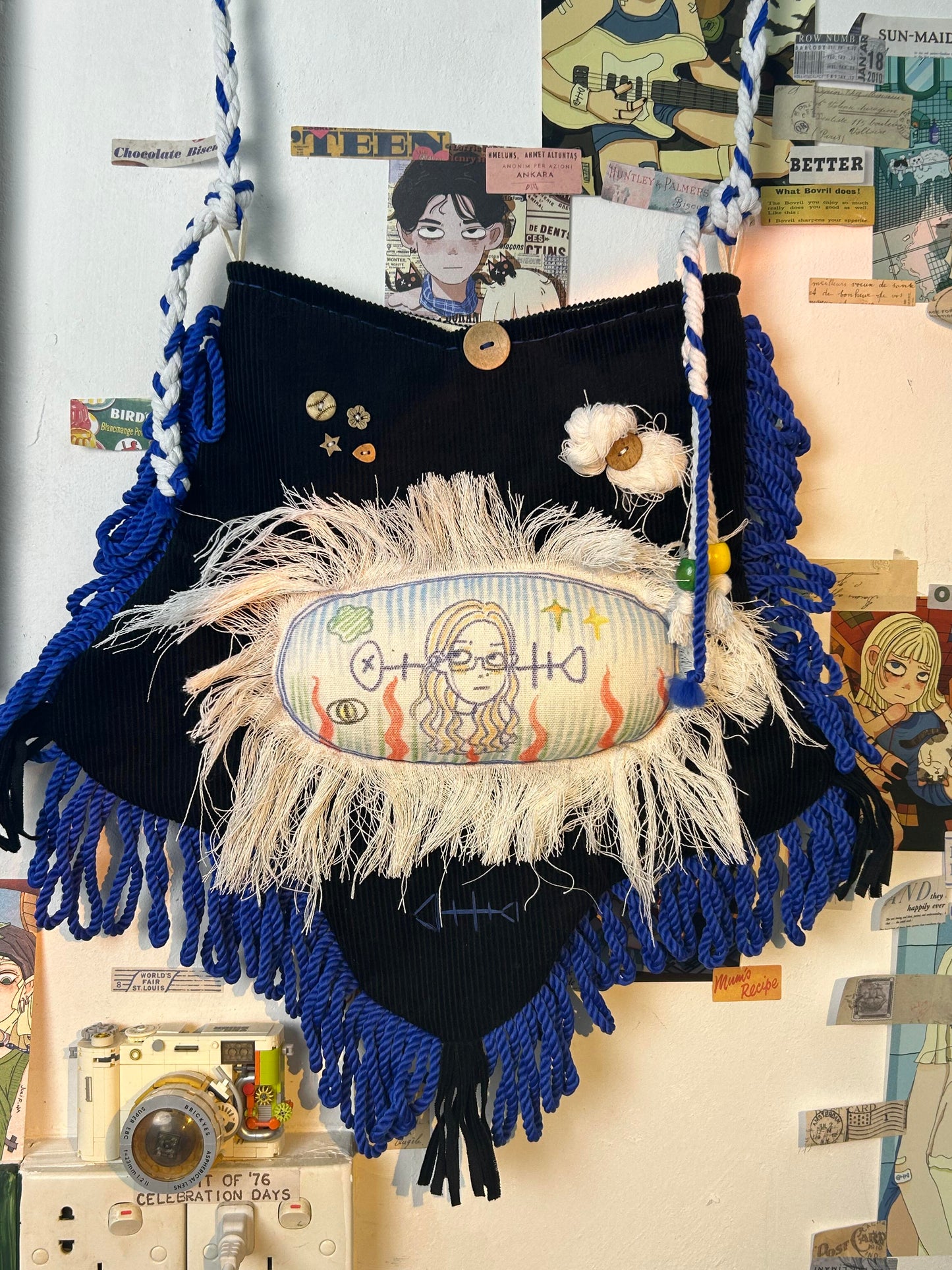 Artistic Acrylic Painted Star Bag