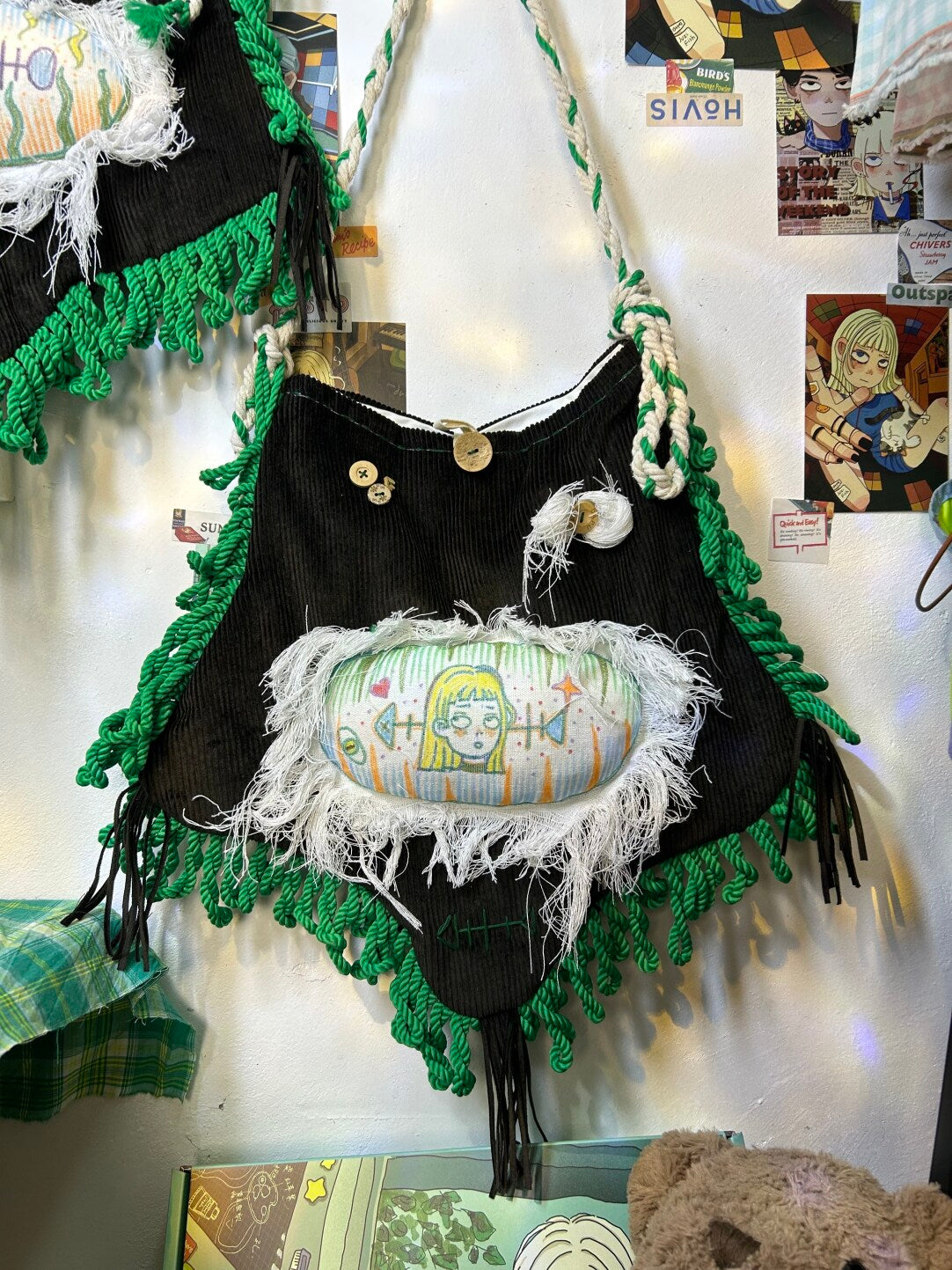 Artistic Acrylic Painted Star Bag