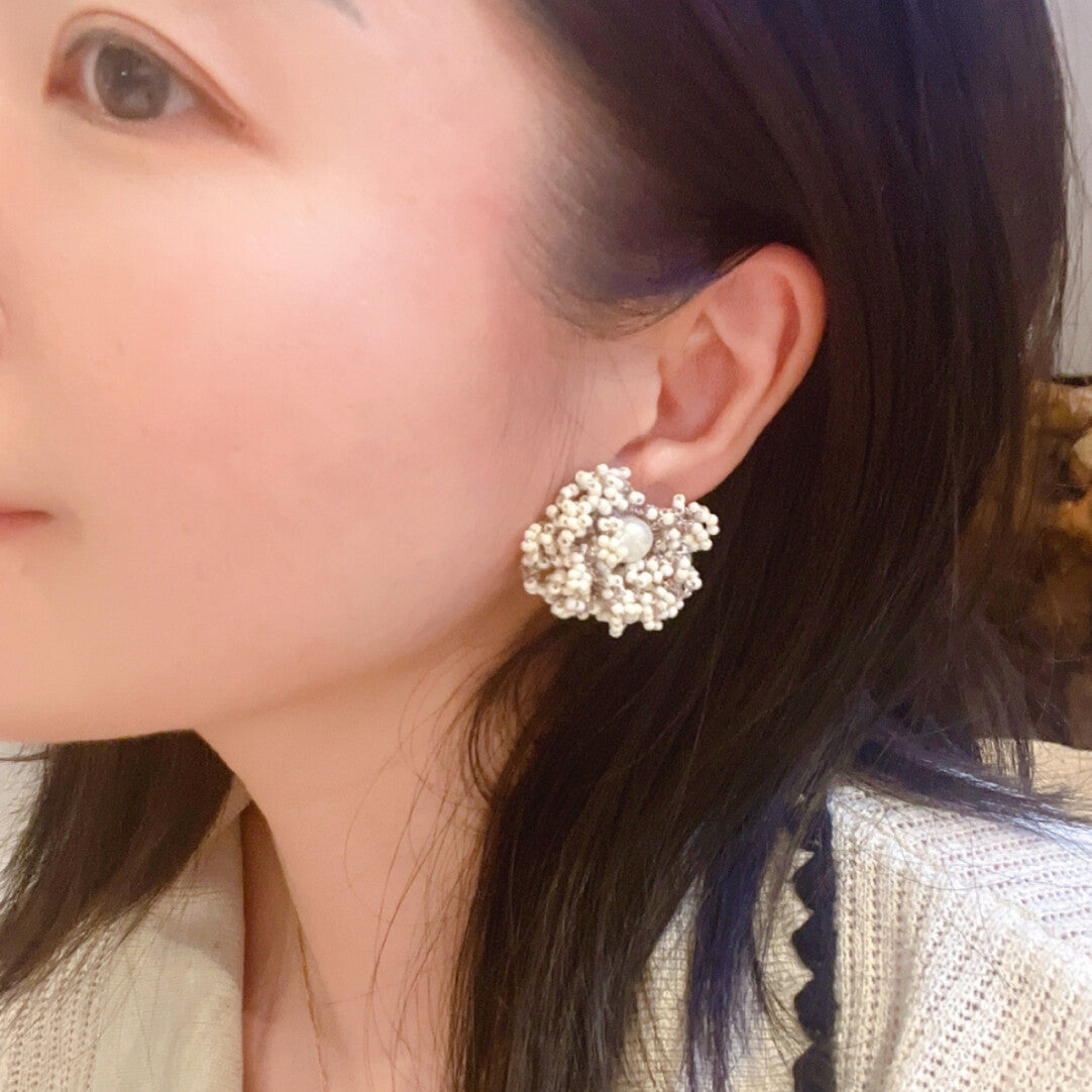 Artistic Beaded Crochet Earrings