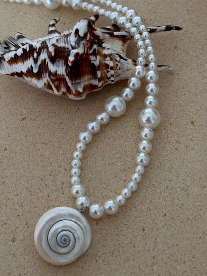 Aurora Conch Pearl Necklace