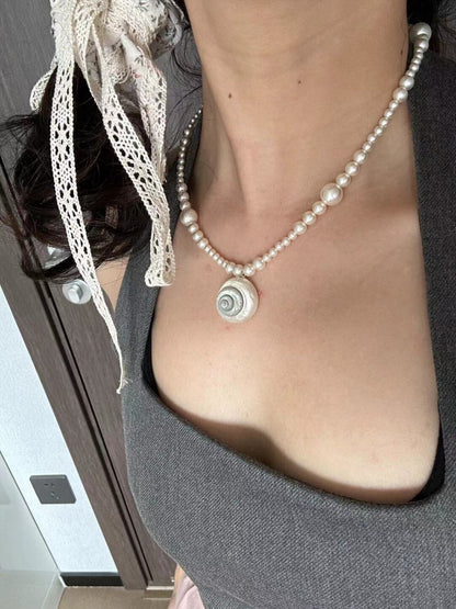 Aurora Conch Pearl Necklace