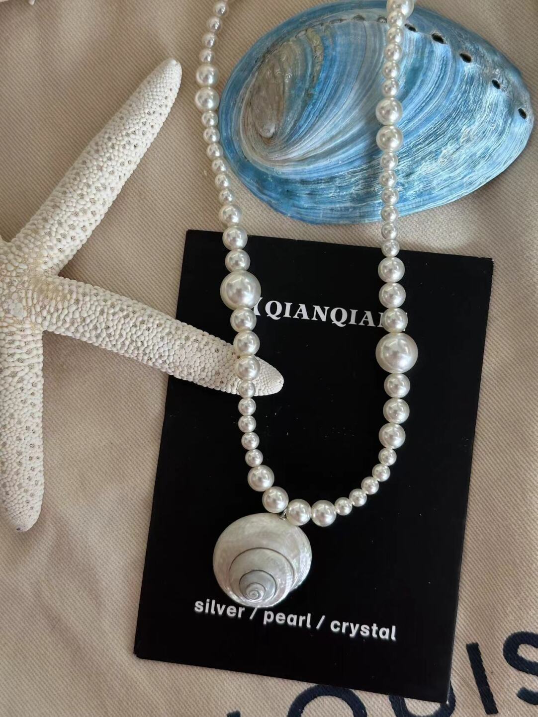 Aurora Conch Pearl Necklace