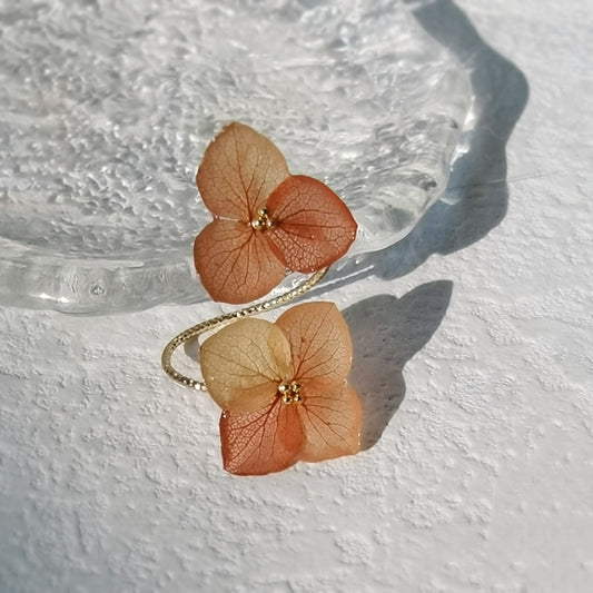 Autumn Hydrangea Resin Jewelry Set