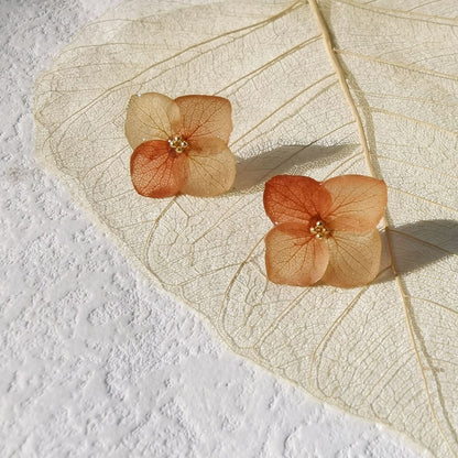 Autumn Hydrangea Resin Jewelry Set