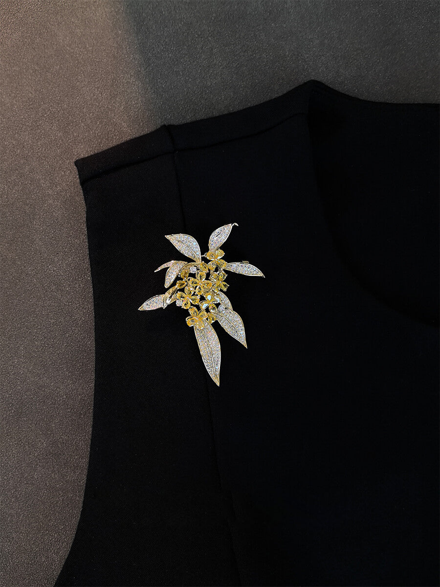 Autumn Osmanthus Brooch