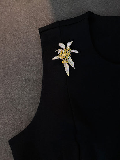 Autumn Osmanthus Brooch