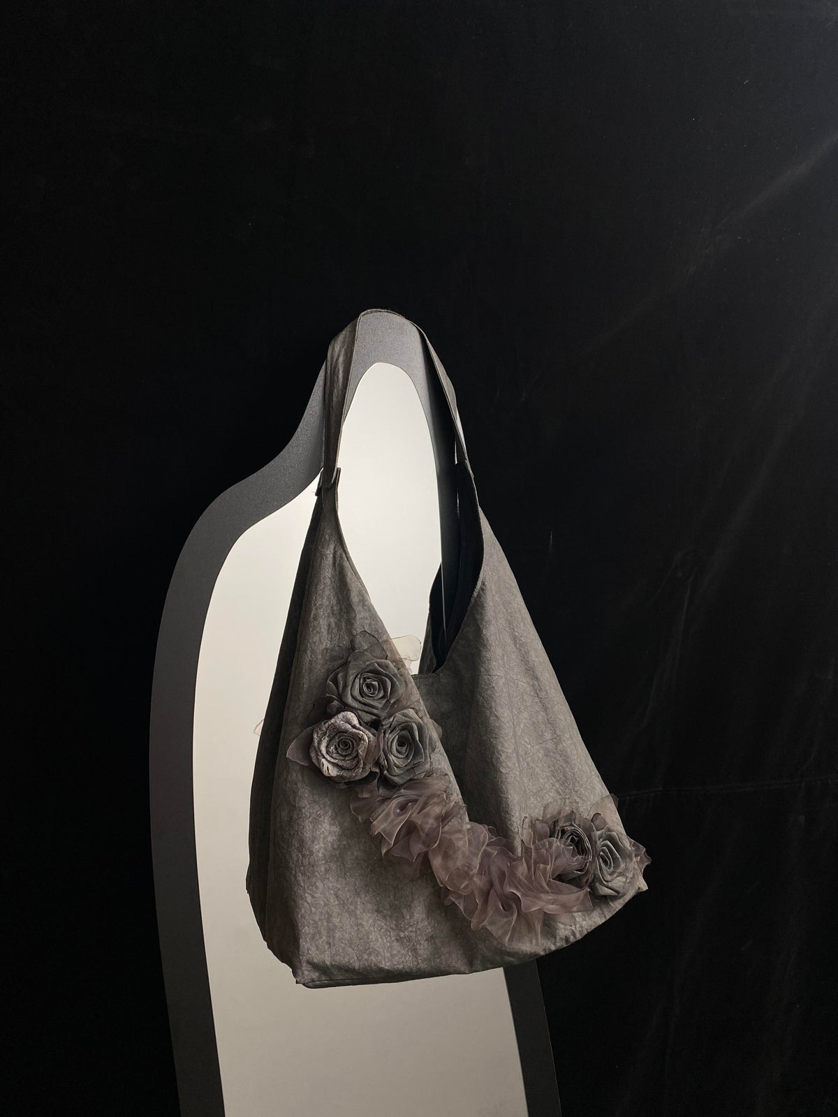 Ashen Rose Hobo Bag