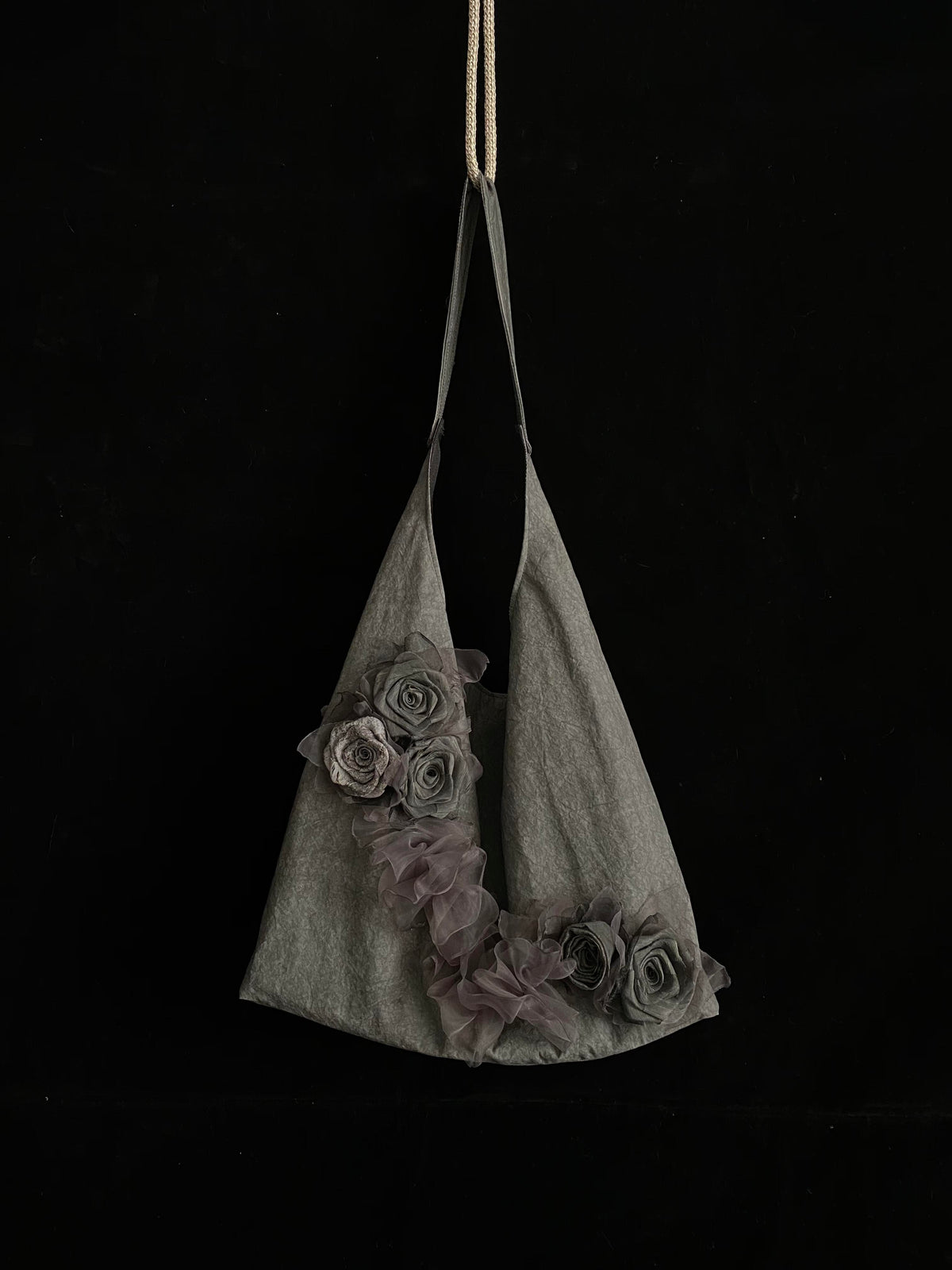 Ashen Rose Hobo Bag