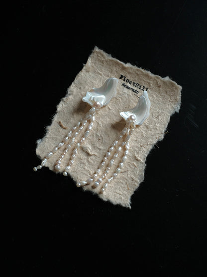 Baroque Freshwater Pearl Trochuspell Earrings