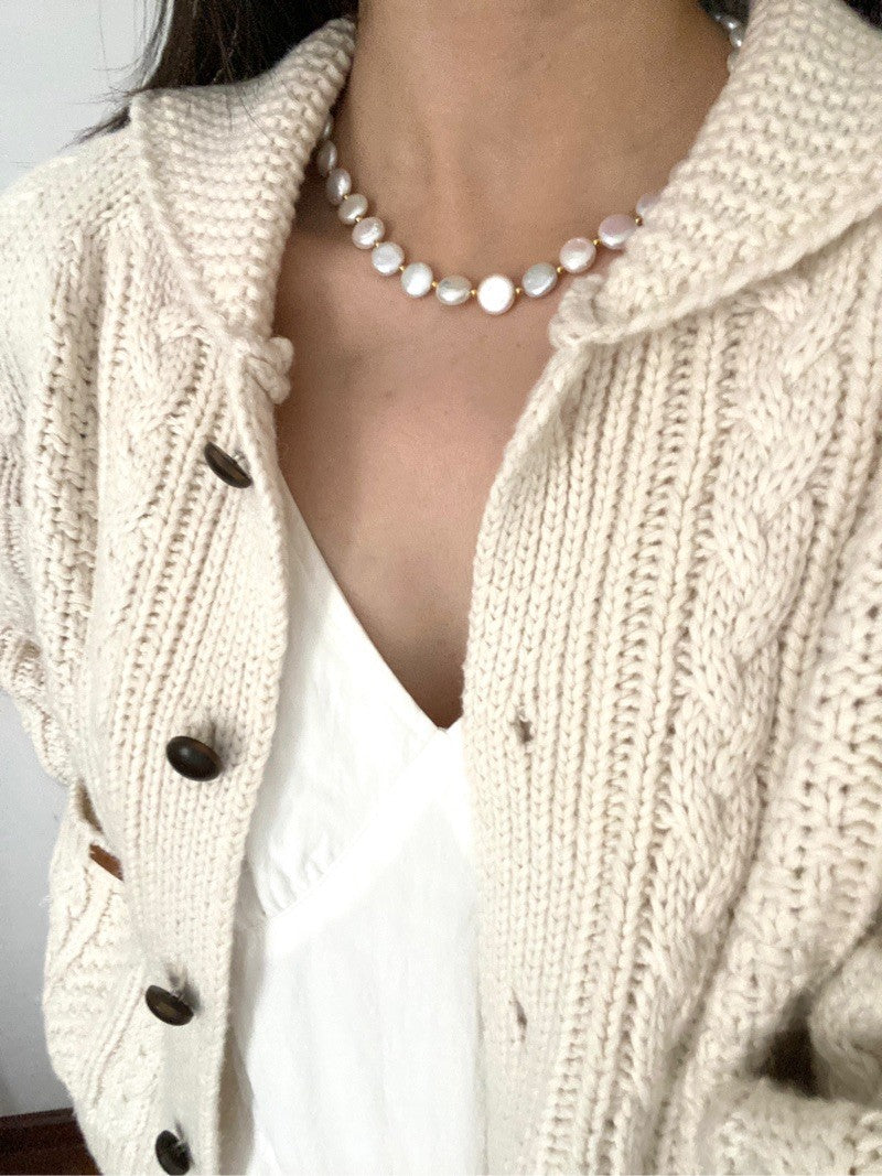 Baroque Pearl Beaded Necklace