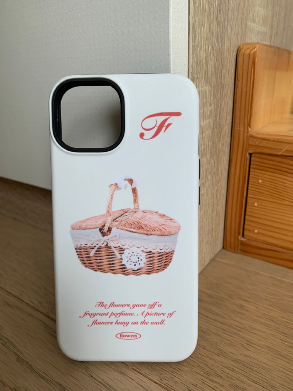Basket Puppy Printed Double Layer Phone Case